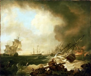 Batallas navales de Bataille Cardinaux Pinturas al óleo